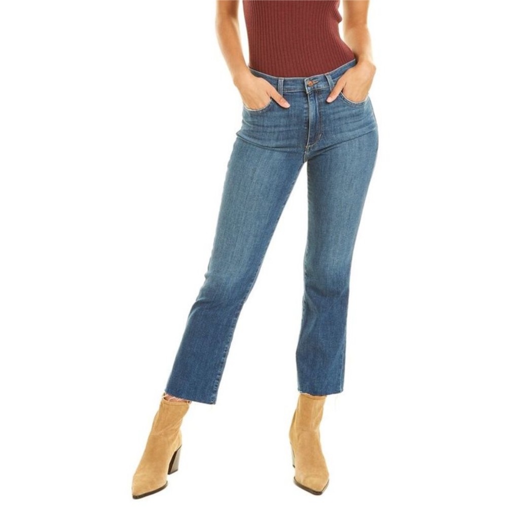 Sz 28 GUC Joe's Jeans Women's high rise 26 Crop bootcut  raw hem Cumbria rinse